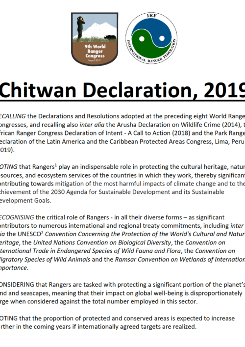 Chitwan Declaration 2019