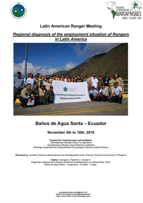 Regional diagnosis of the employment situation of Rangers in Latin America